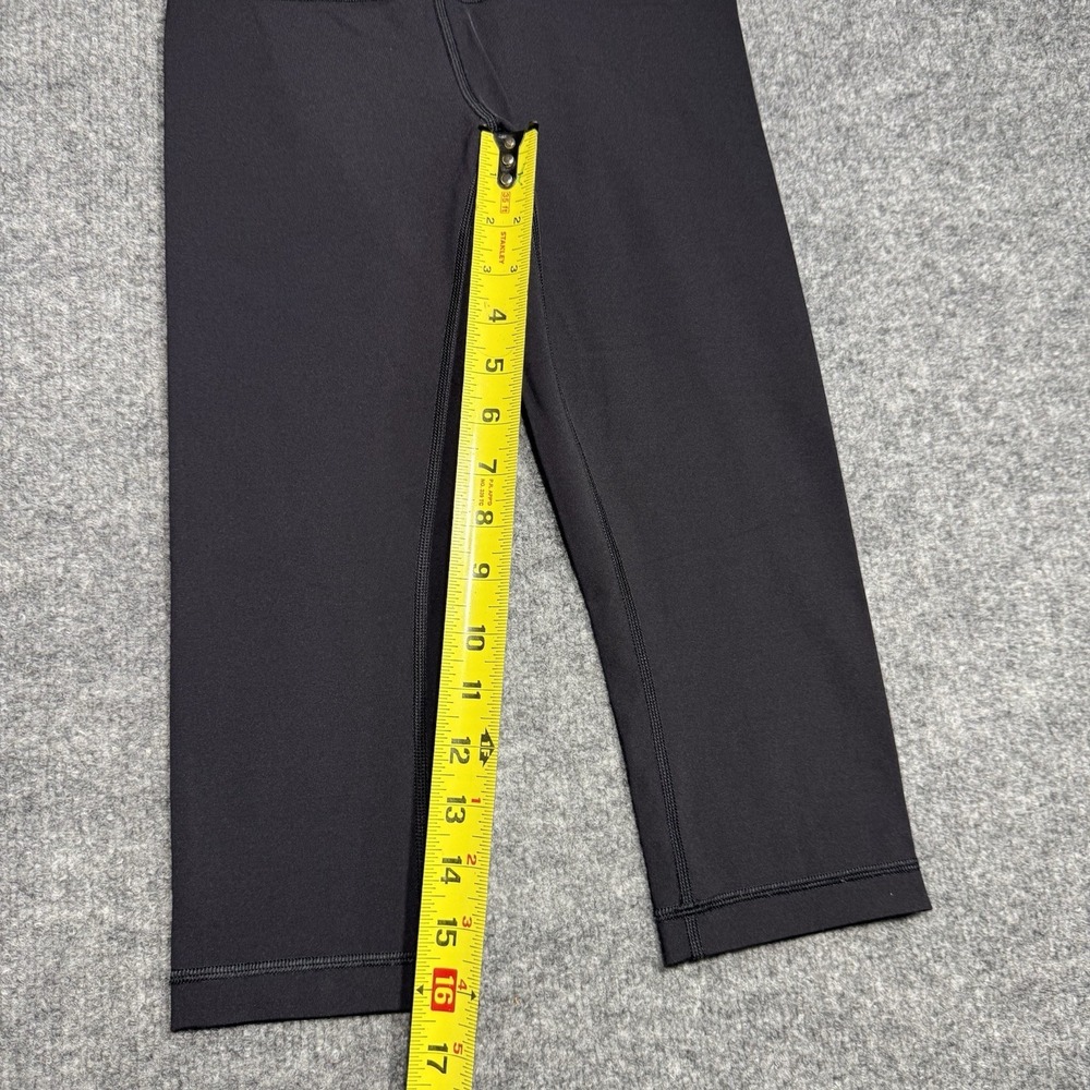 Lululemon Align Leggings Womens Black Cropped Size 4 - Picture 3 of 7